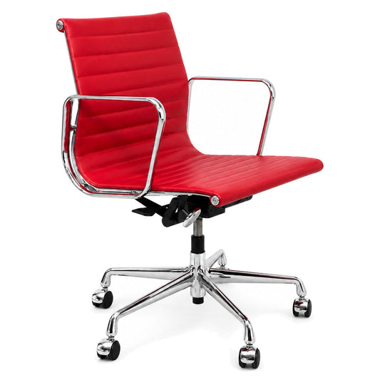 Vitra EA 117 Leder rot Chrom