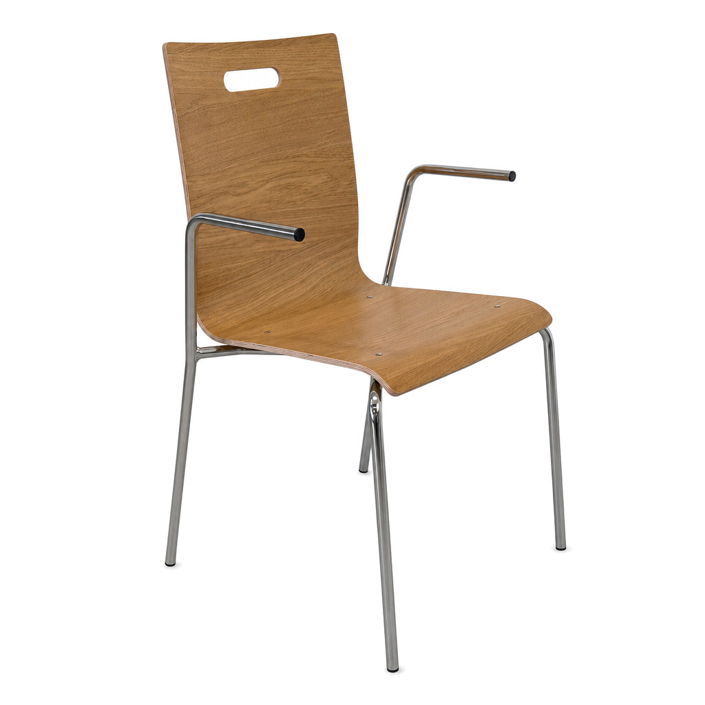 Hiller Objektmöbel Stapelstuhl Aticon Eiche