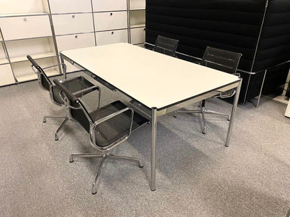 USM Haller Tisch 200x75cm perlgrau