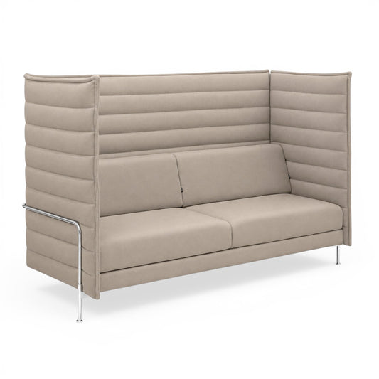 Vitra Alcove Highback 3-Sitzer cremefarben