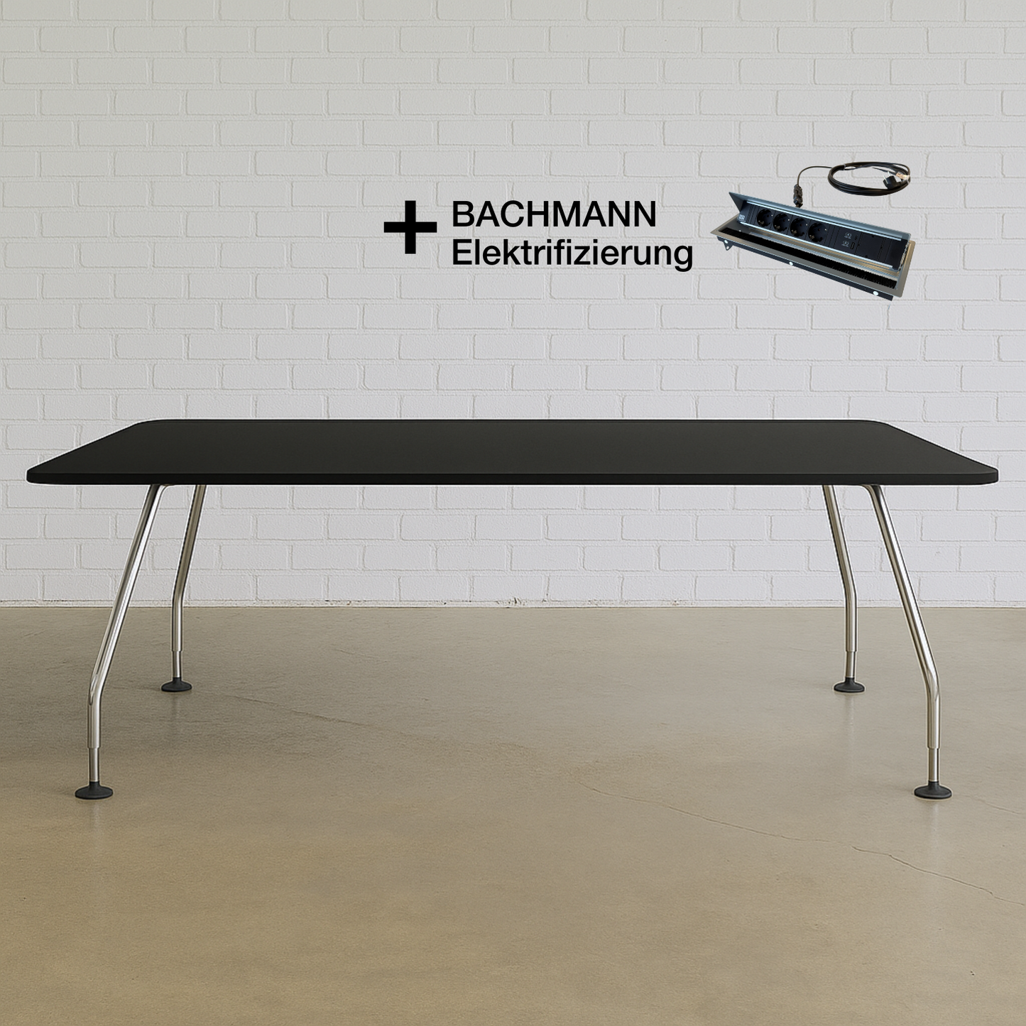 Konferenztisch Vitra Gestell + neue Platte 270x120cm