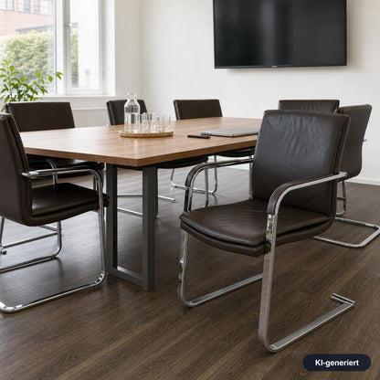 SITAG Freischwinger Leder braun