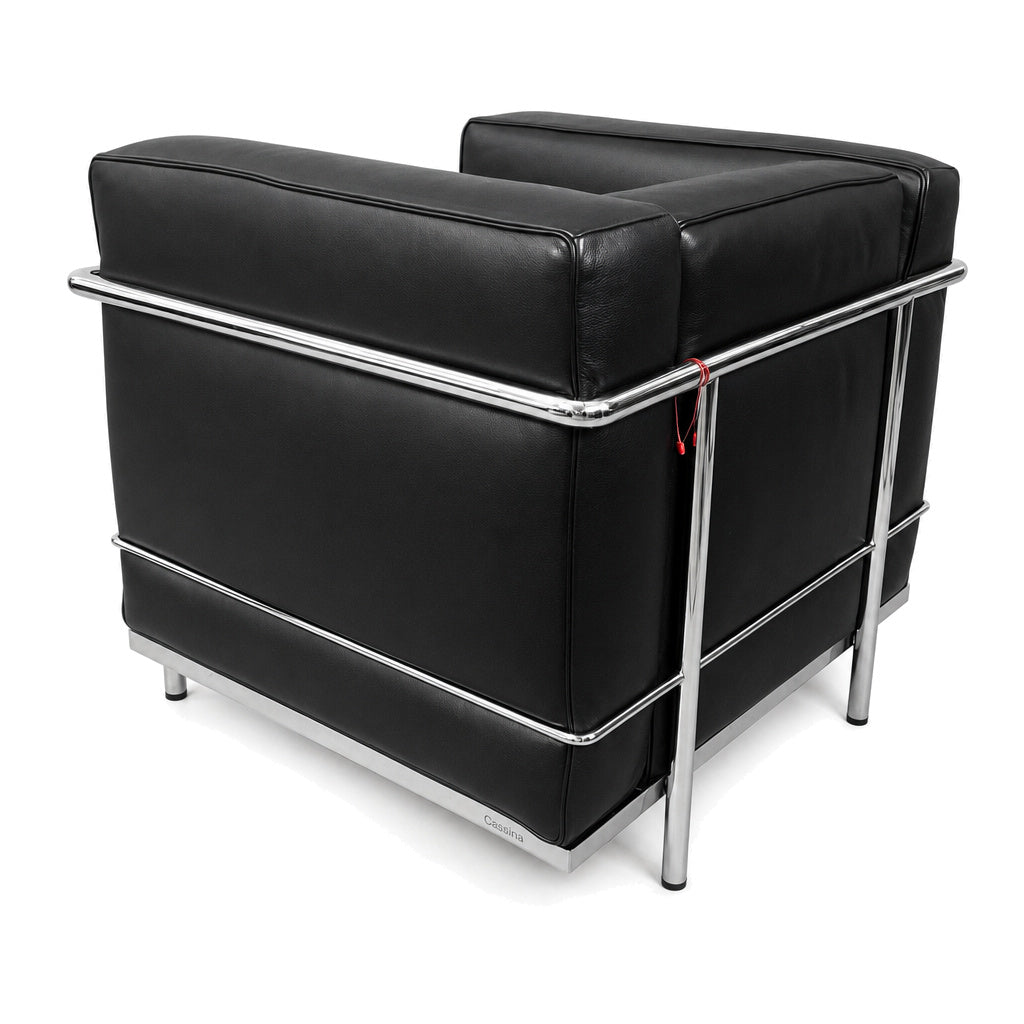 Cassina LC2 Sessel Leder extra schwarz