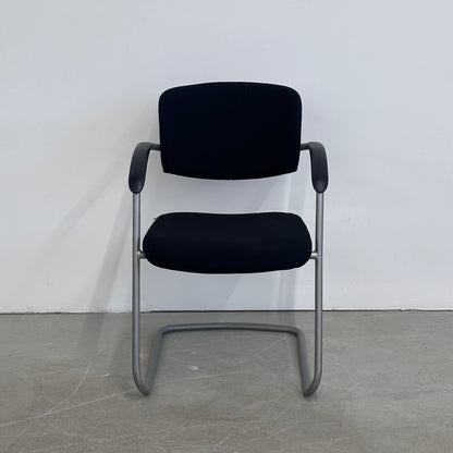 Viasit Freischwinger Stoff schwarz