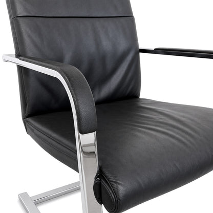 SITAG Freischwinger Leder schwarz