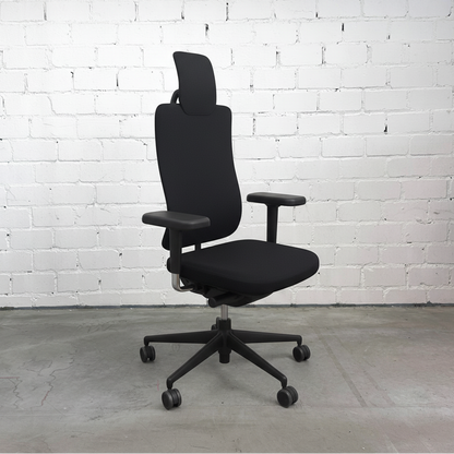 Vitra Headline schwarz, schwarzes Gestell