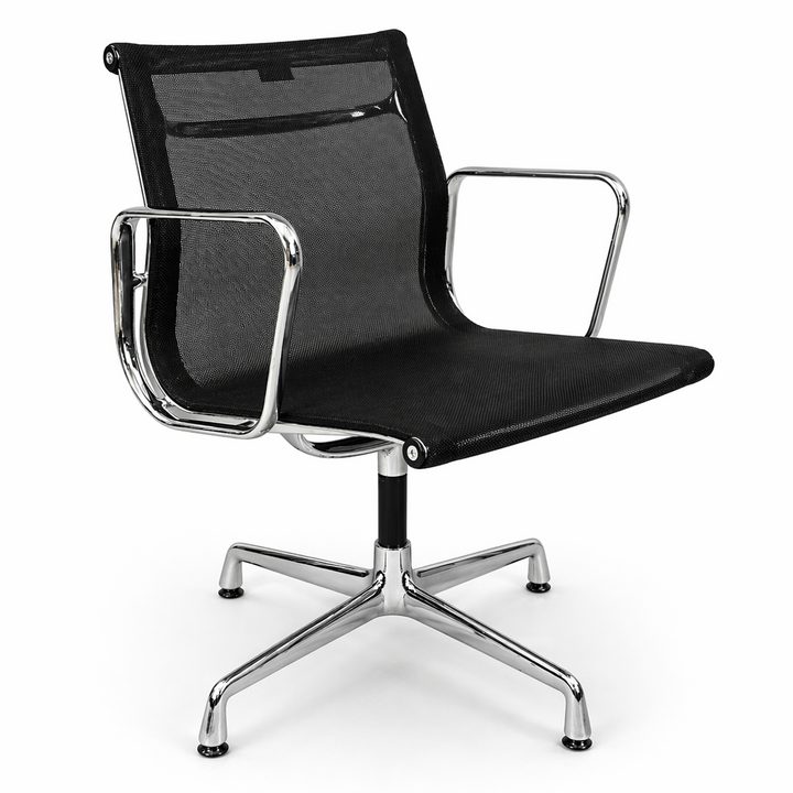 Vitra EA 108 Netz schwarz Chrom