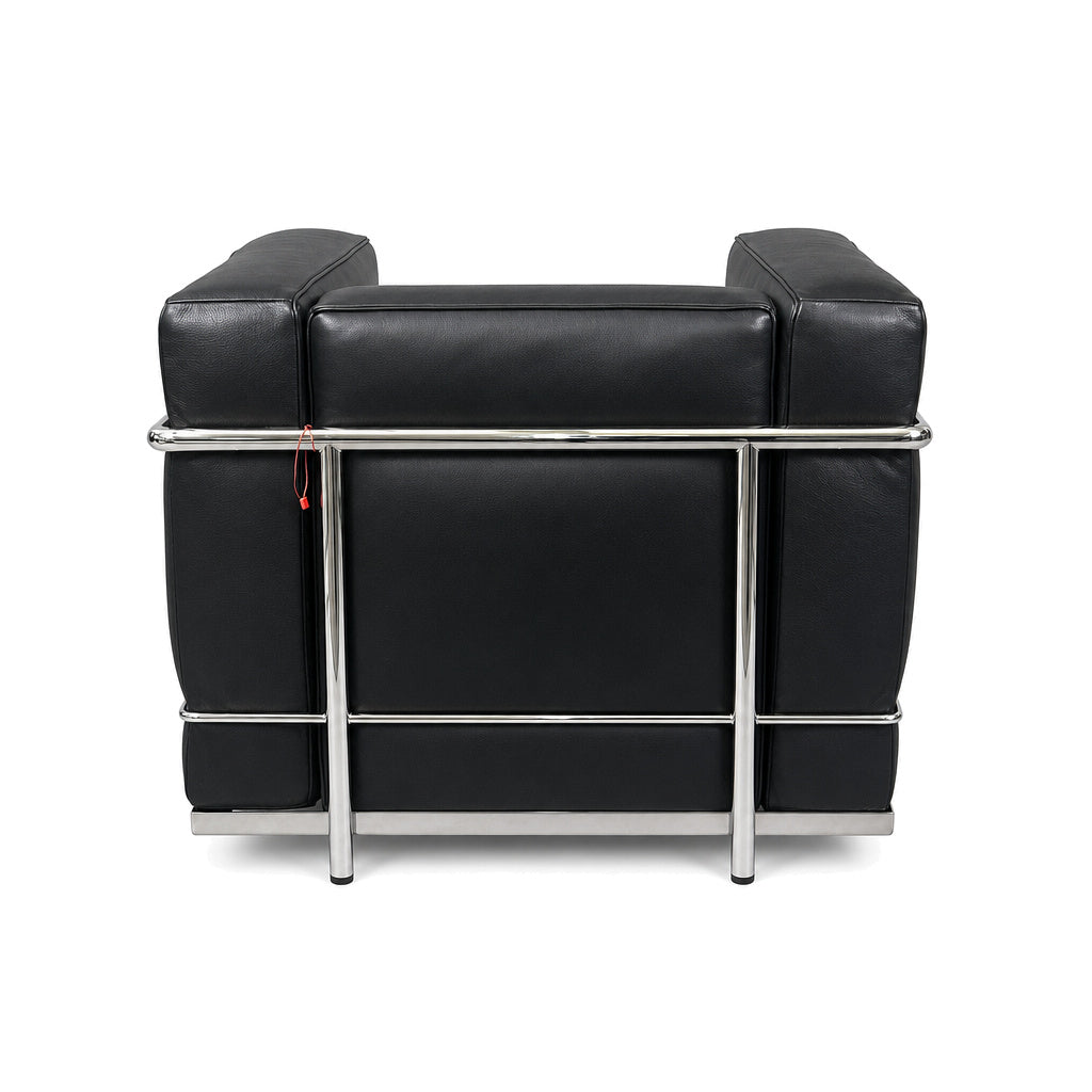 Cassina LC2 Sessel Leder extra schwarz