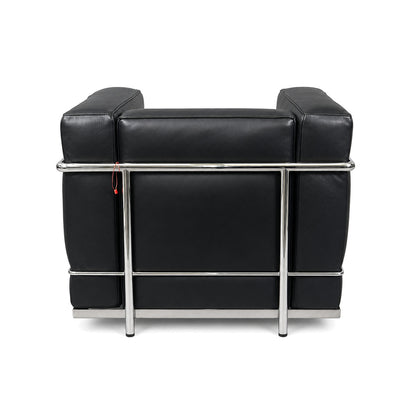 Cassina LC2 Sessel Leder extra schwarz