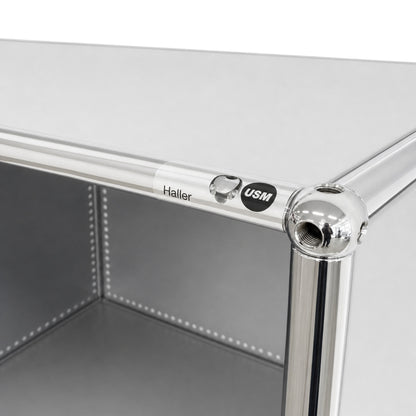 USM Haller Highboard 2x4 Mattsilber