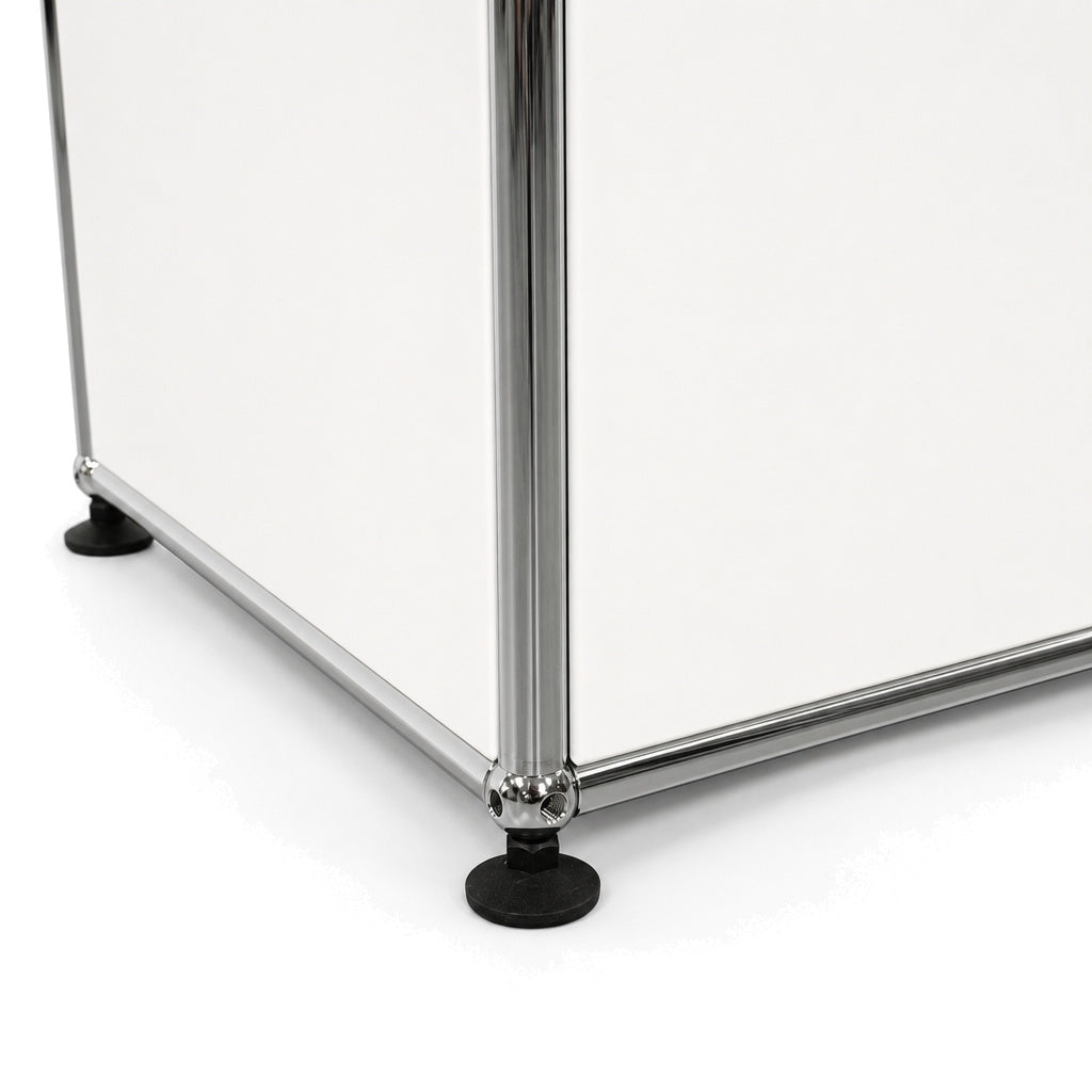 USM Haller Highboard 1x3 weiß 2 Klappen / 1 Auszug