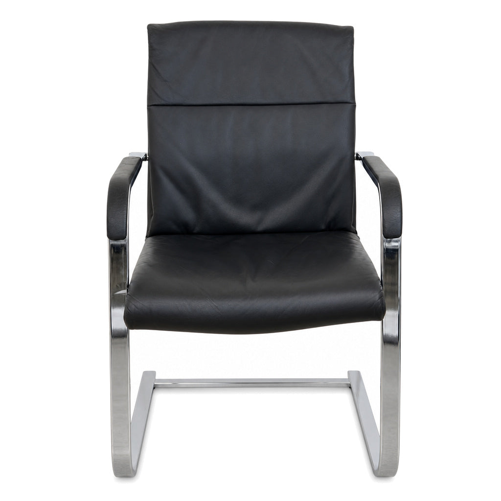 SITAG Freischwinger Leder schwarz