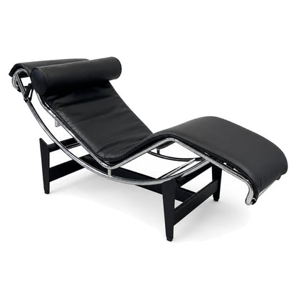 Cassina LC4 Chaiselongue Liege Leder schwarz