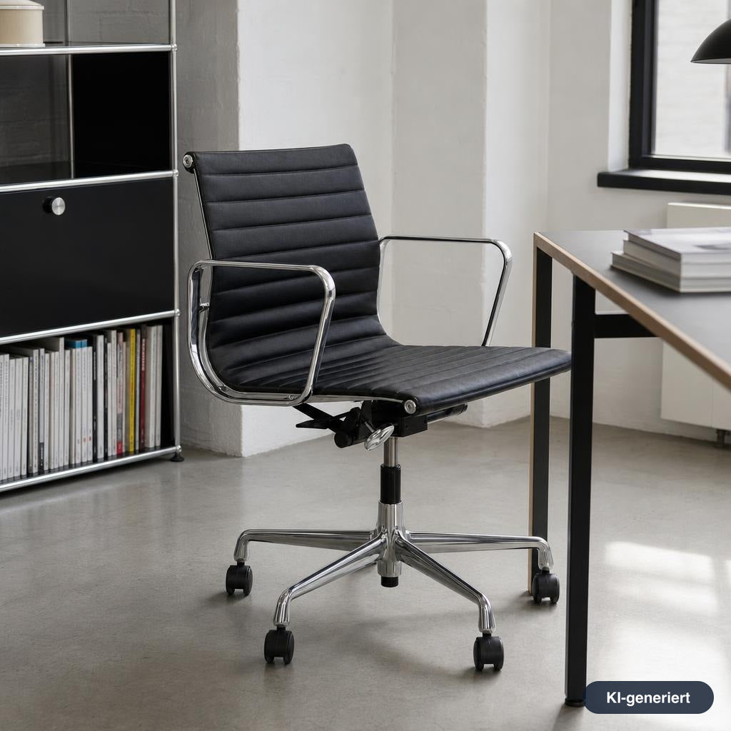 Vitra EA 117 Leder schwarz