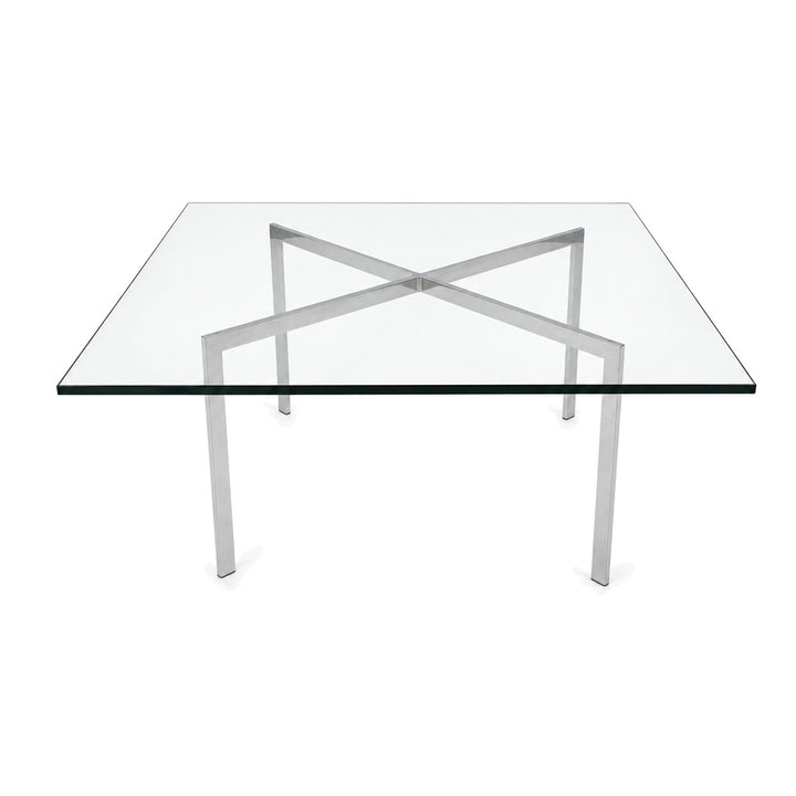 Knoll International Barcelona Couchtisch (neue Glasplatte) klein