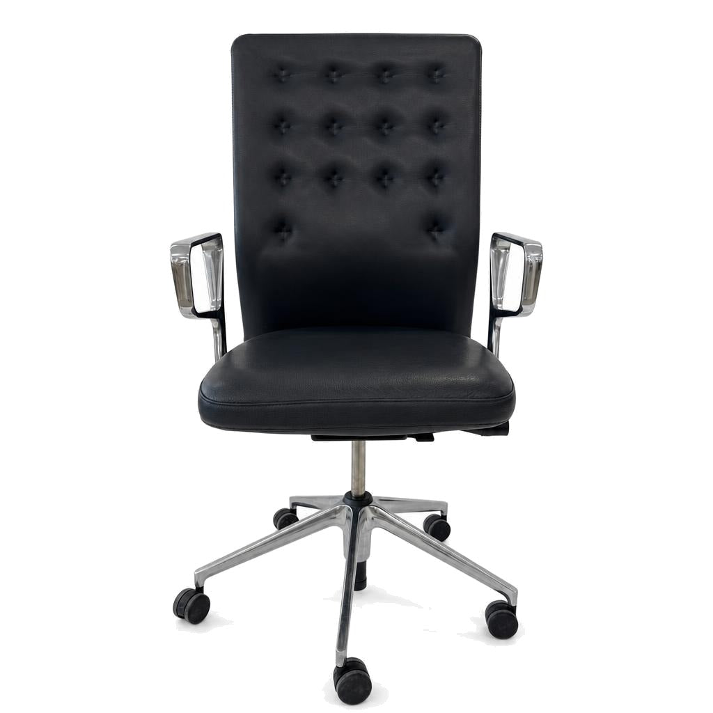 Vitra ID Trim Leder dunkelgrau