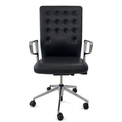 Vitra ID Trim Leder dunkelgrau