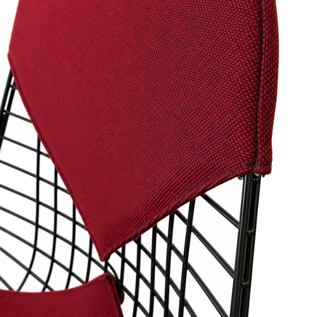 Vitra Wire Chair DKR-2 rot/moorbraun