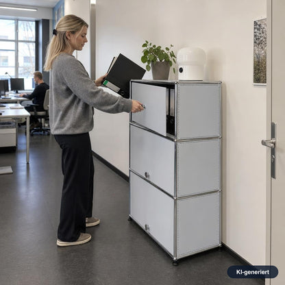 USM Haller Highboard 1x3 Lichtgrau