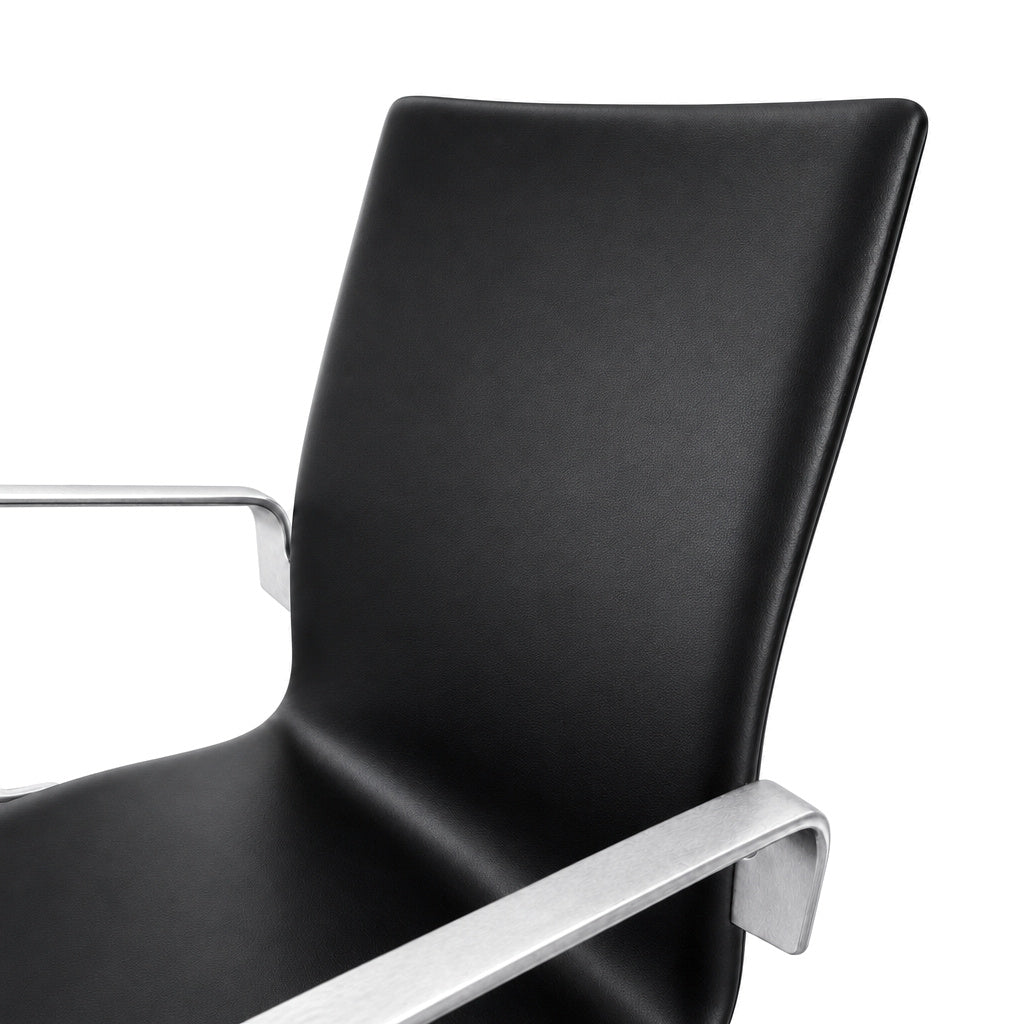 Fritz Hansen Oxford Leder schwarz