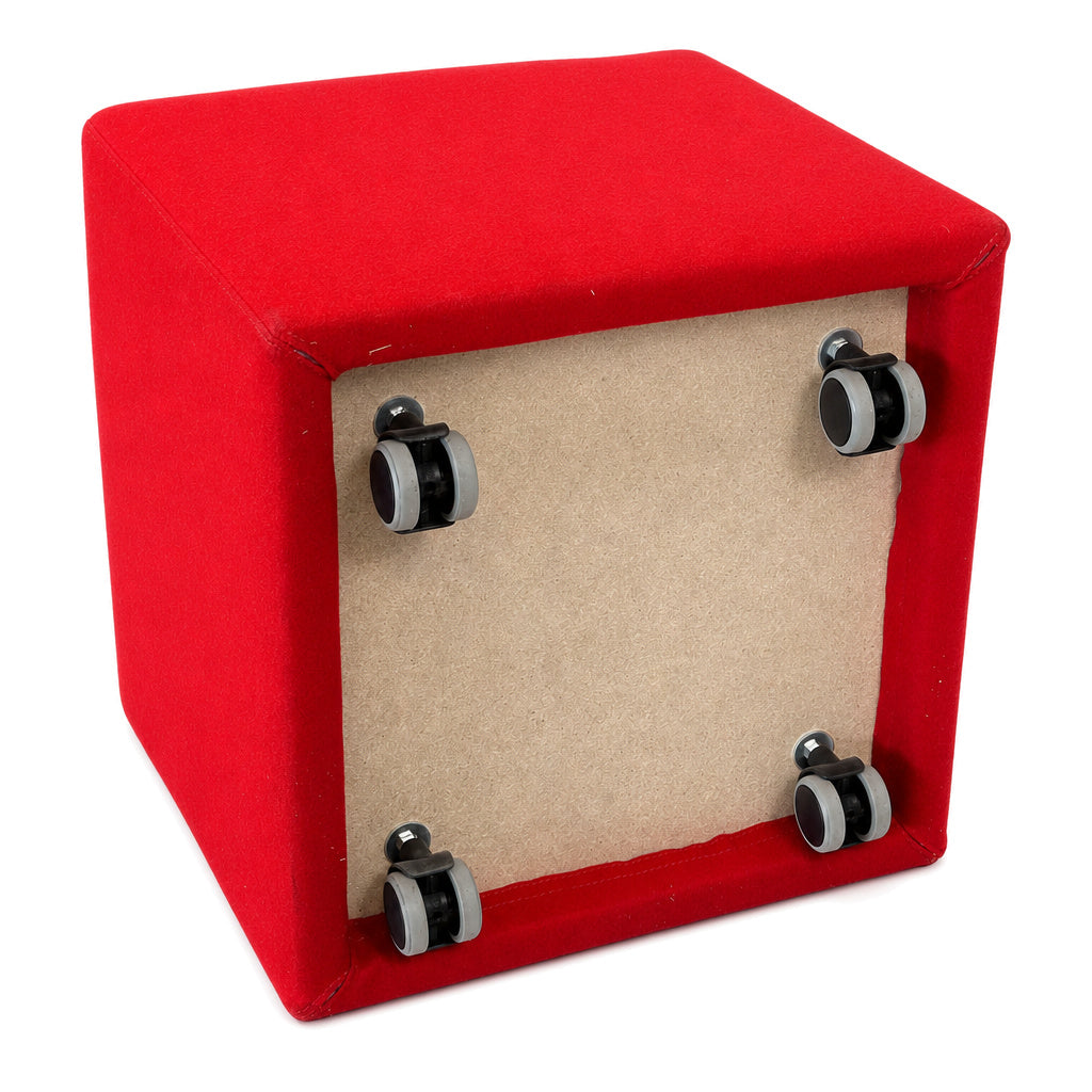 Svoboda Cube Sitzhocker Stoff 45x45x45cm Rot