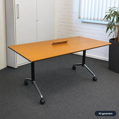 Wilkhahn Time Table Klapptisch Eiche mit Klappe