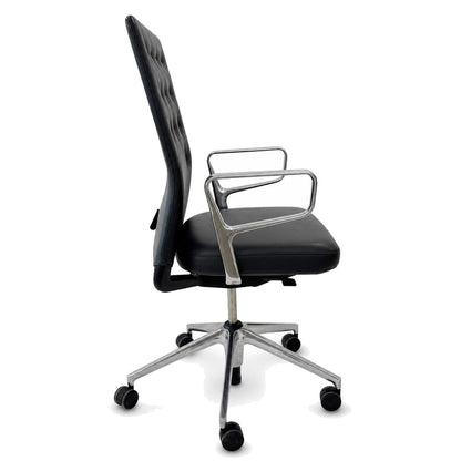 Vitra ID Trim Leder dunkelgrau