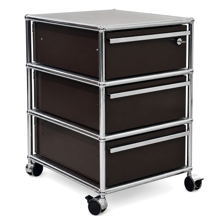 USM Haller Rollcontainer Braun 3 Auszüge
