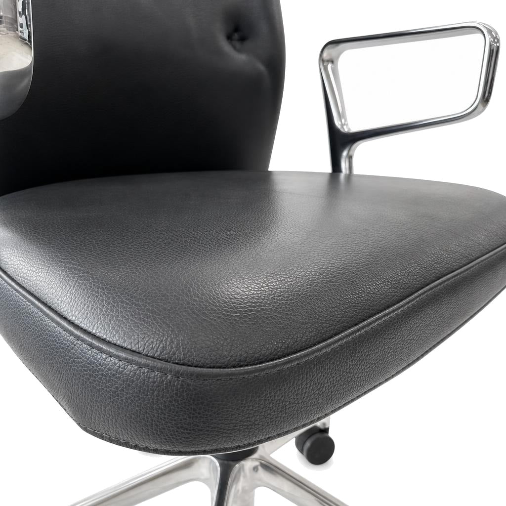 Vitra ID Trim Leder dunkelgrau