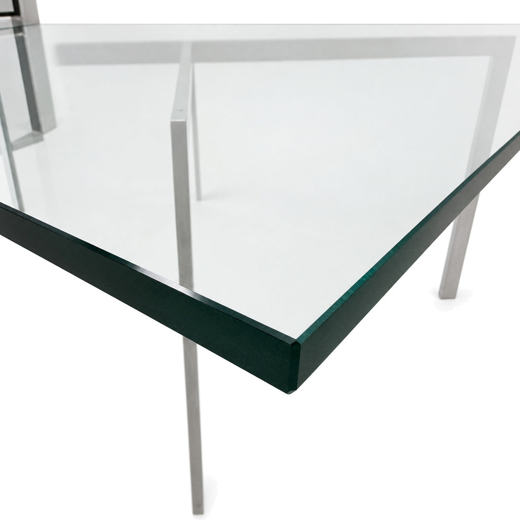 Knoll International Barcelona Couchtisch (neue Glasplatte)