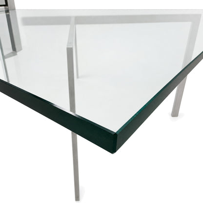 Knoll International Barcelona Couchtisch (neue Glasplatte)