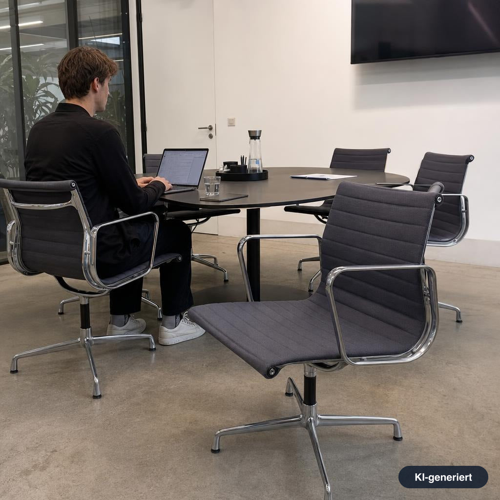 Vitra EA 108 Hopsak grau Chromgestell