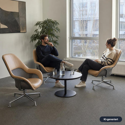 Coalesse SW_1 Lounge & Conference Chair Leder