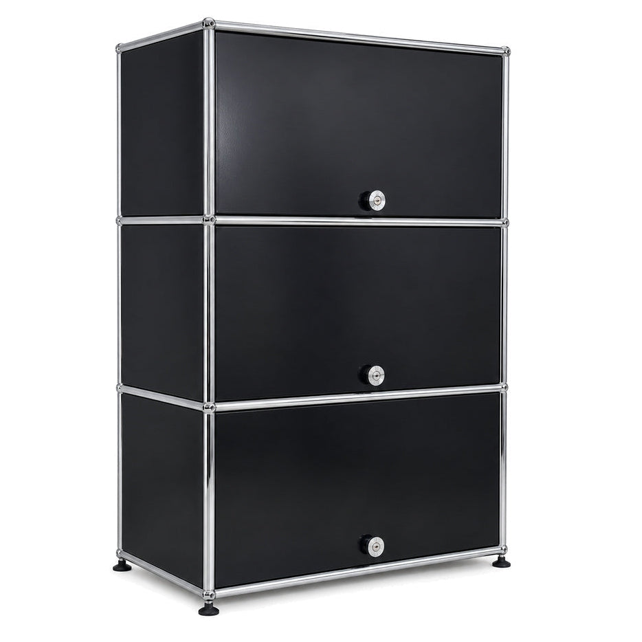 USM Haller Highboard 1x3 Schwarz