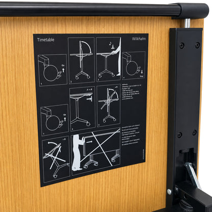 Wilkhahn Time Table Klapptisch Eiche mit Klappe