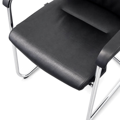 Wilkhahn ON 178/71 Freischwinger Leder schwarz
