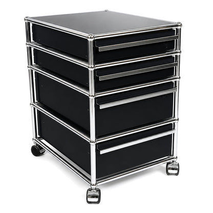 USM Haller Rollcontainer Graphitschwarz