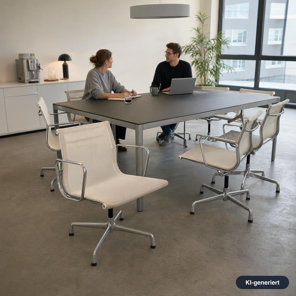 Vitra EA 108 Netz weiß Alu [B-Ware]