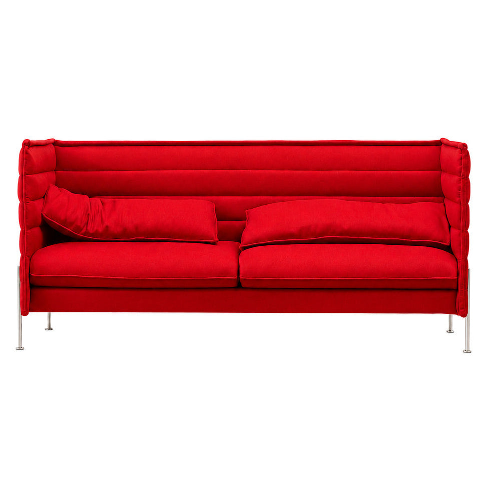 Vitra Alcove Lowback 3-Sitzer Sofa rot