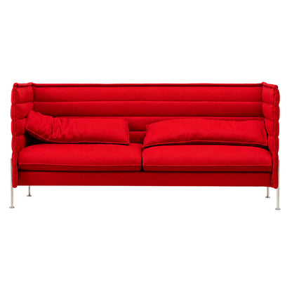 Vitra Alcove Lowback 3-Sitzer Sofa rot
