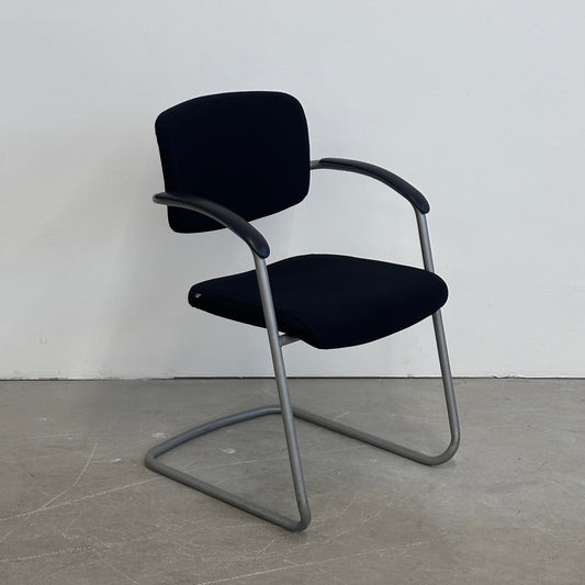 Viasit Freischwinger Stoff schwarz