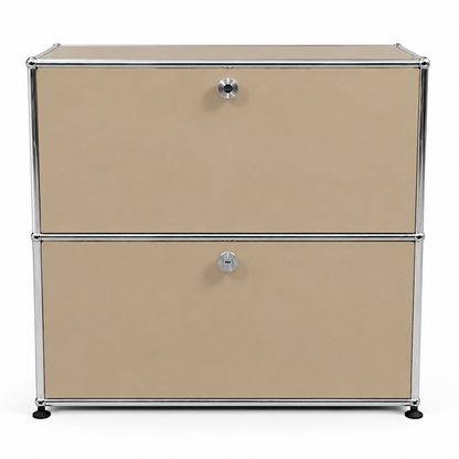 USM Haller Sideboard 1x2 beige 2 Klappen