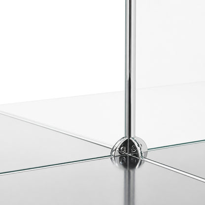 USM Haller Vitrine 2x2 schwarz mit Glas