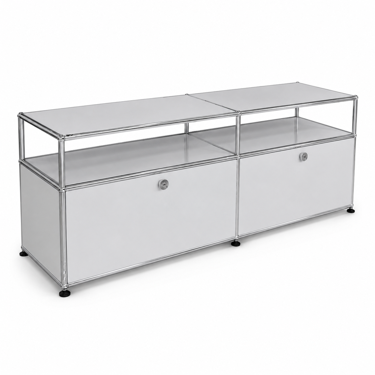 USM Haller Lowboard 2x1 lichtgrau