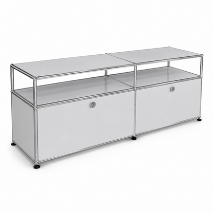 USM Haller Lowboard 2x1 lichtgrau