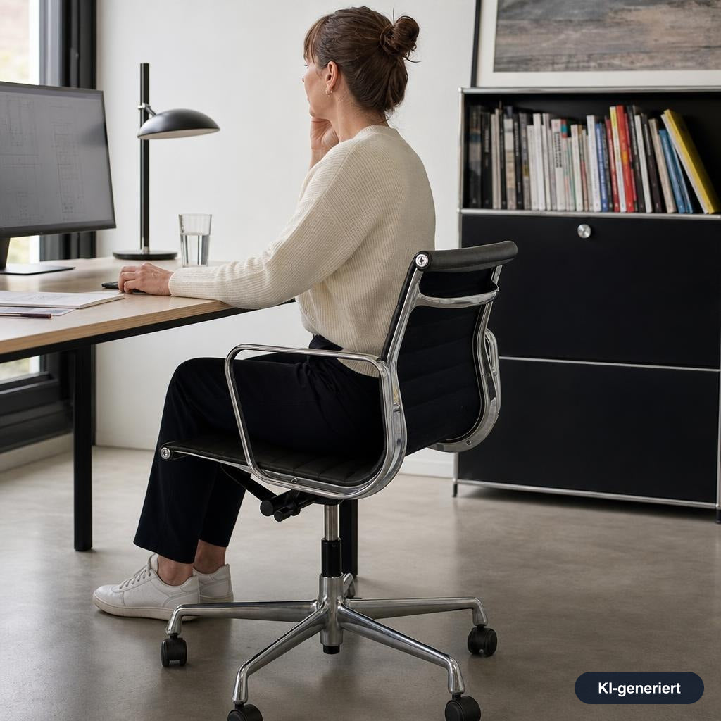 Vitra EA 117 Leder schwarz