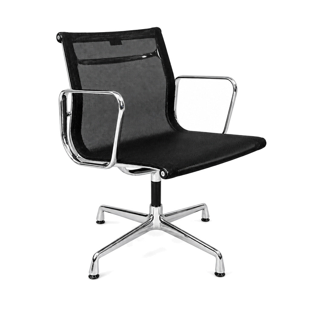 Vitra EA 107 Netz schwarz Chrom