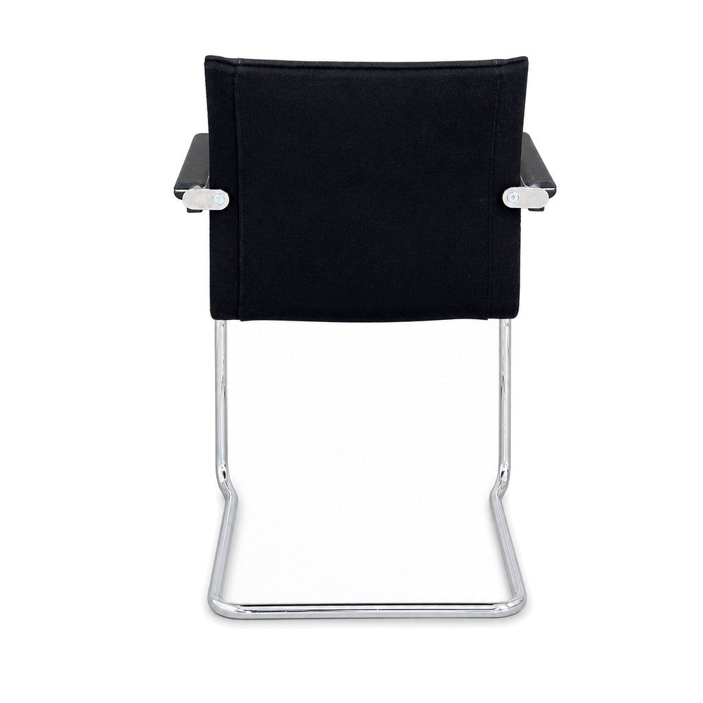 Walter Knoll Art Collection Freischwinger Stoff schwarz