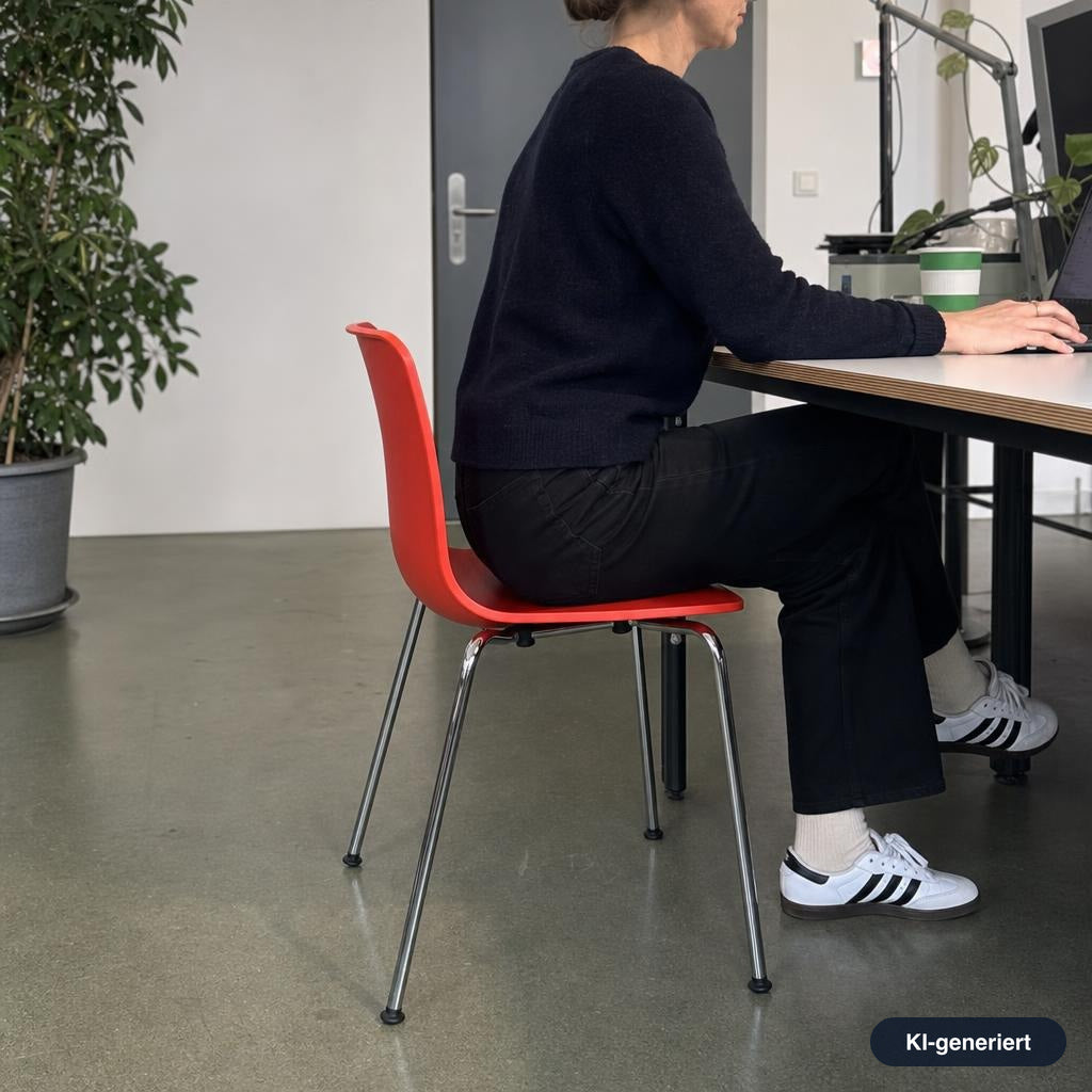 Vitra HAL Schalenstuhl rot