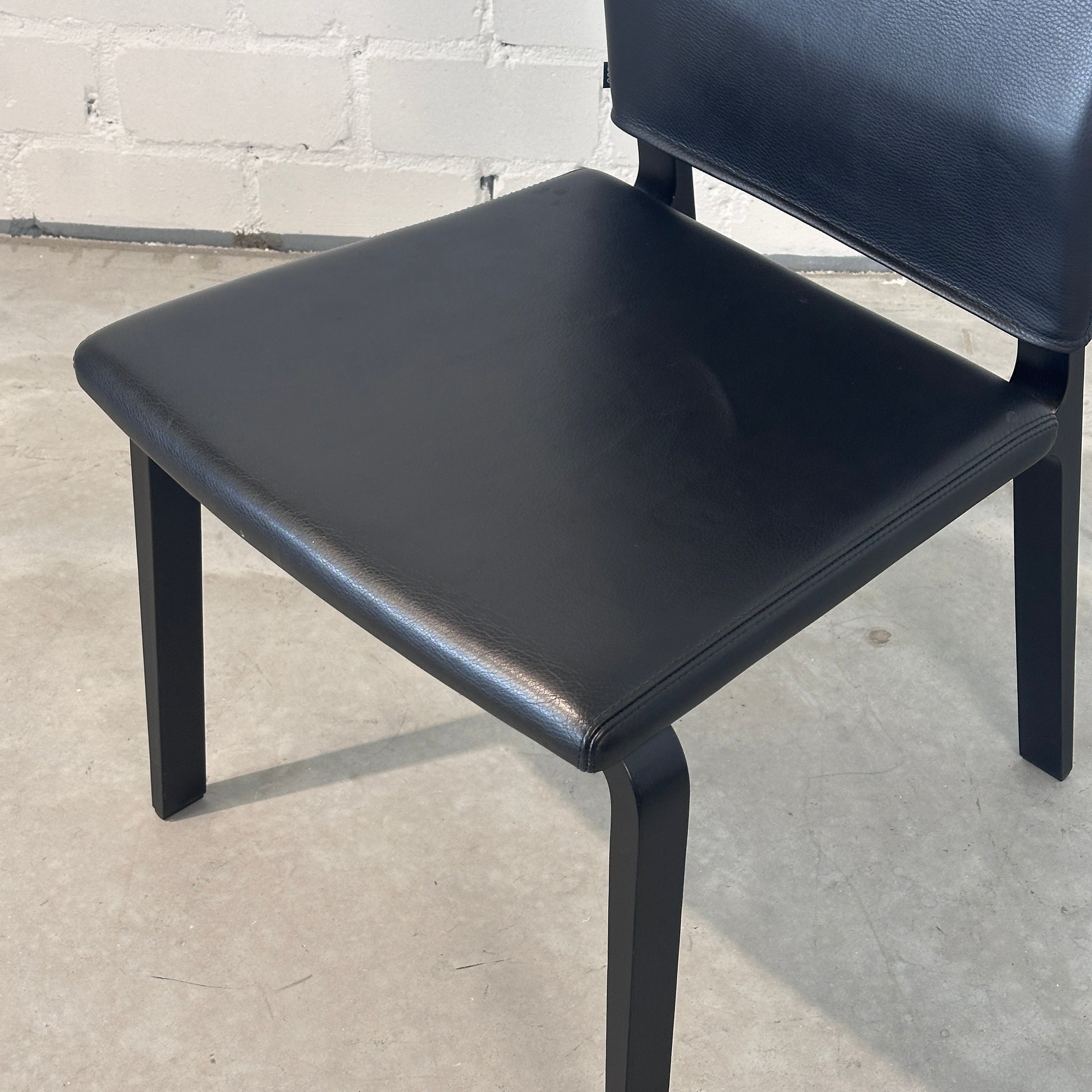 COR Fino Lederstuhl schwarz